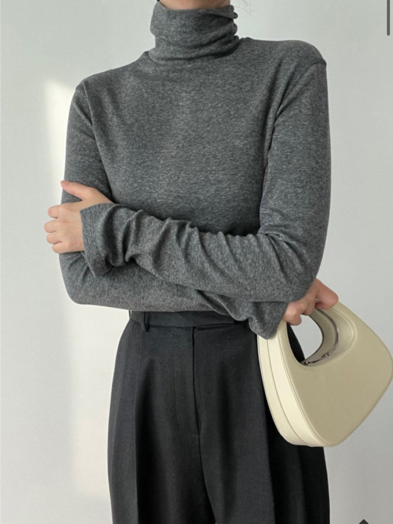 TENCEL WOOL TURTLENECK