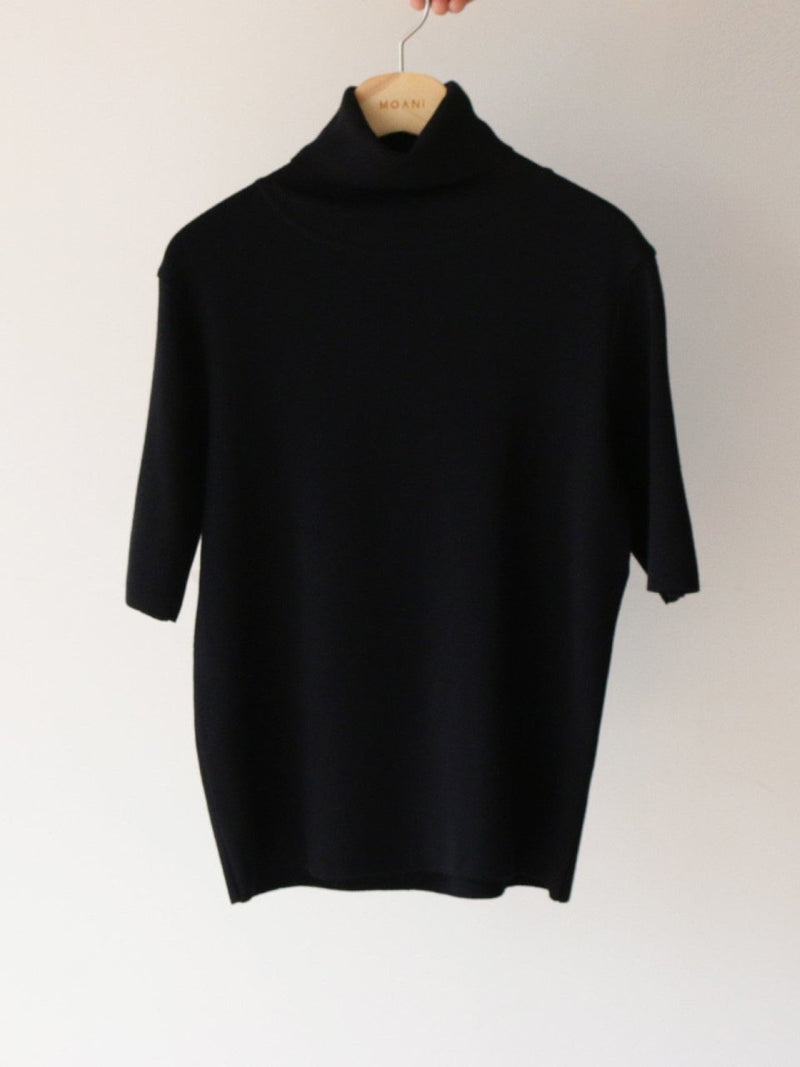 TURTLENECK HALF SLEEVE KNIT