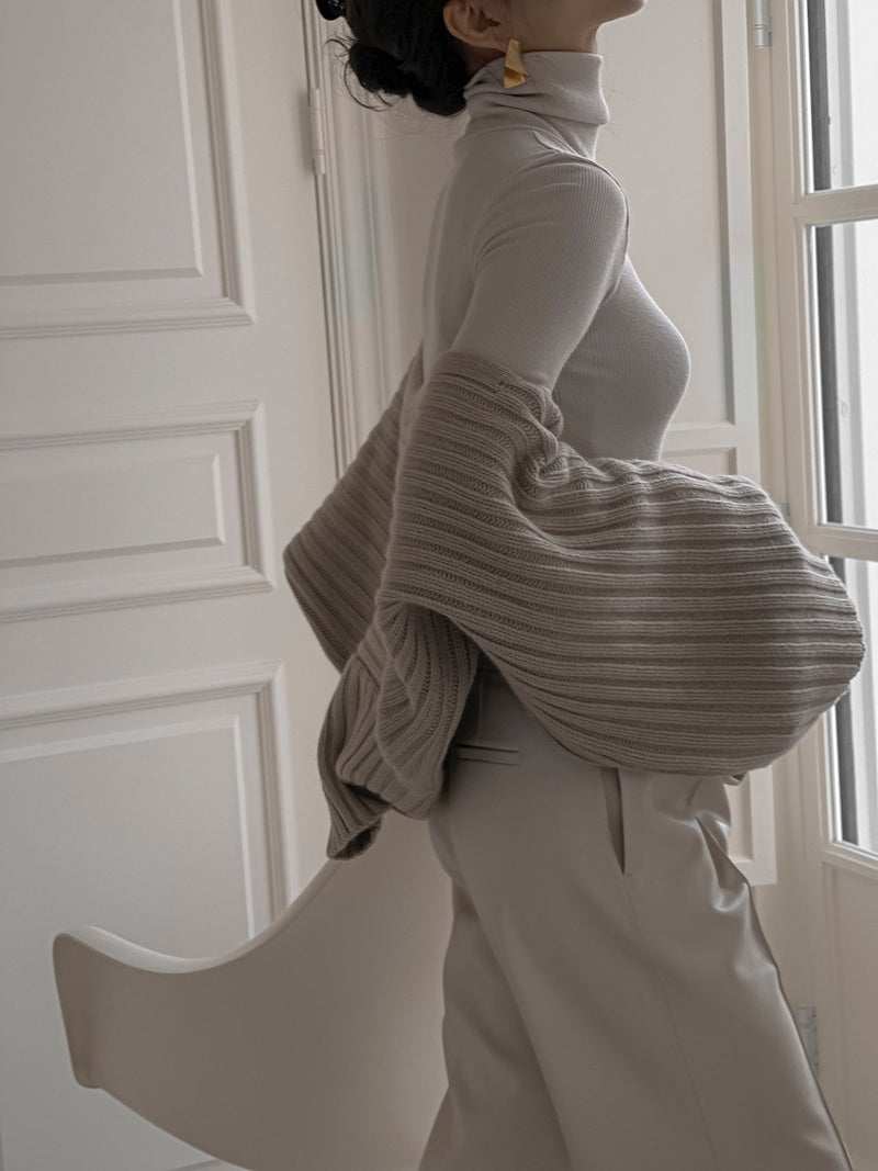TURTLENECK RIBBED BODY SUIT