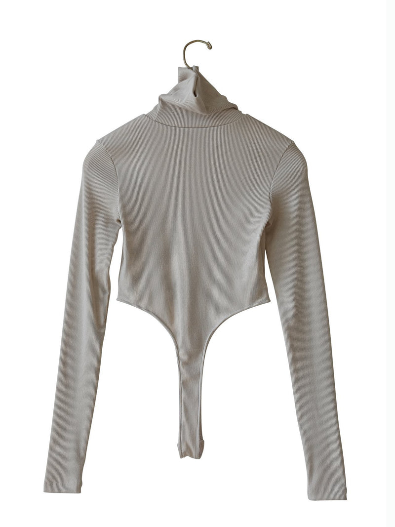 TURTLENECK RIBBED BODY SUIT