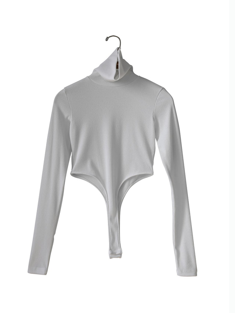 TURTLENECK RIBBED BODY SUIT