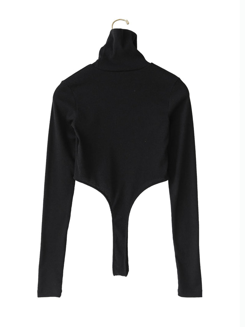 TURTLENECK RIBBED BODY SUIT