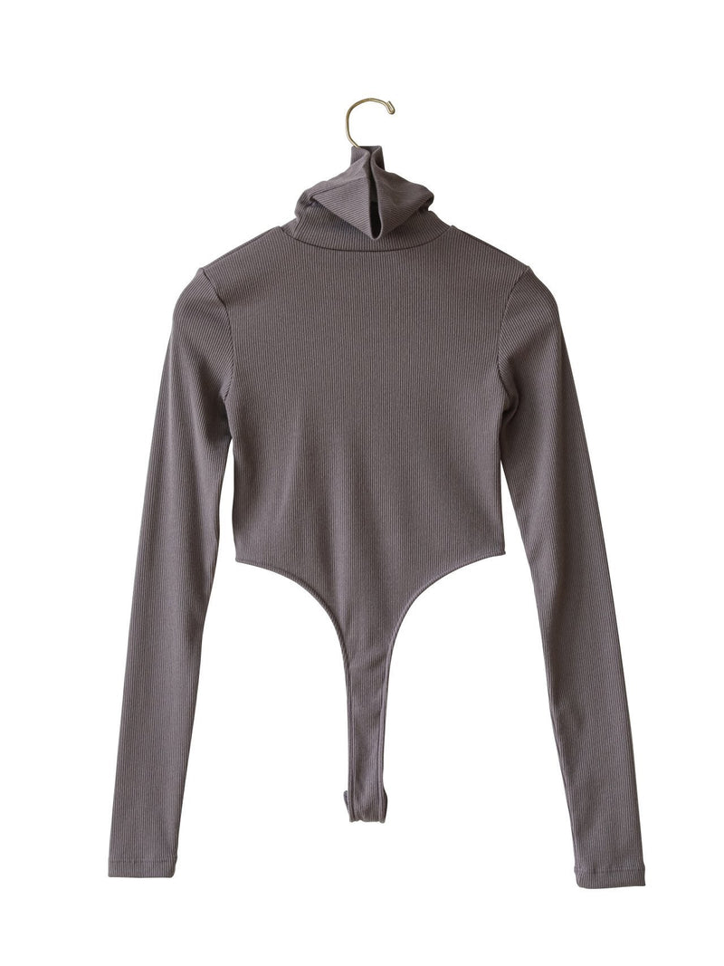 TURTLENECK RIBBED BODY SUIT