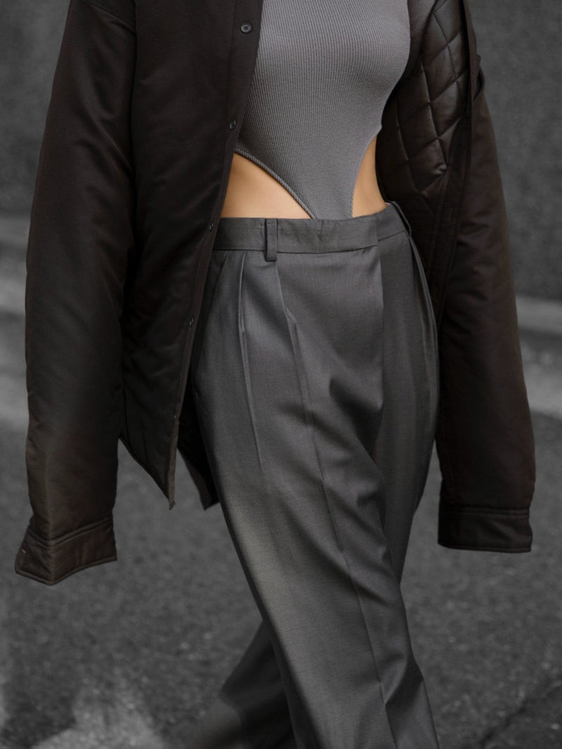 TURTLENECK RIBBED BODYSUIT