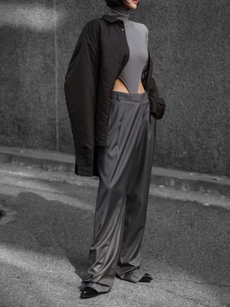 TURTLENECK RIBBED BODYSUIT