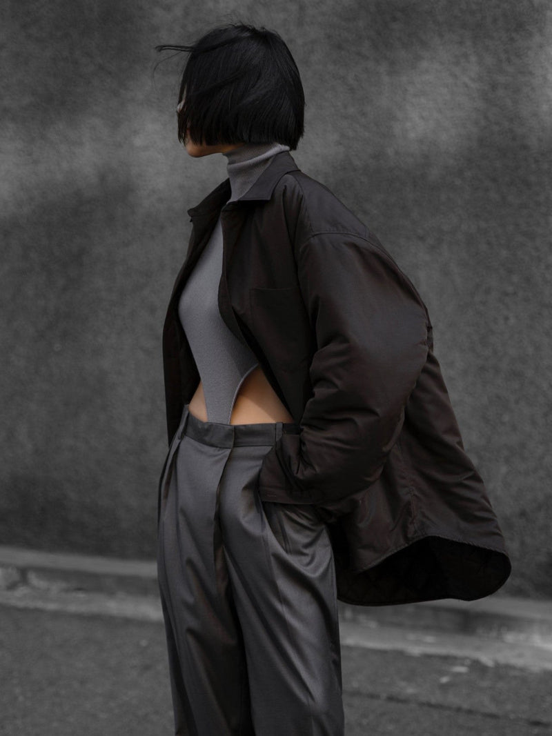 TURTLENECK RIBBED BODYSUIT