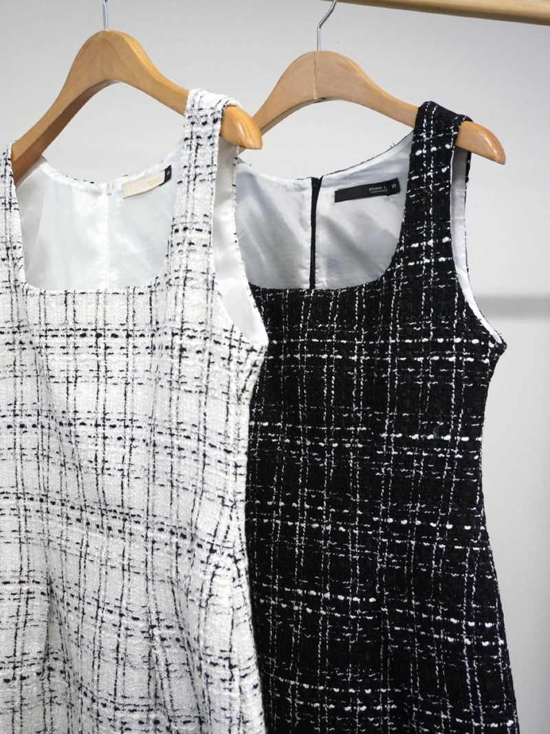 TWEED SLEEVELESS TUNIC