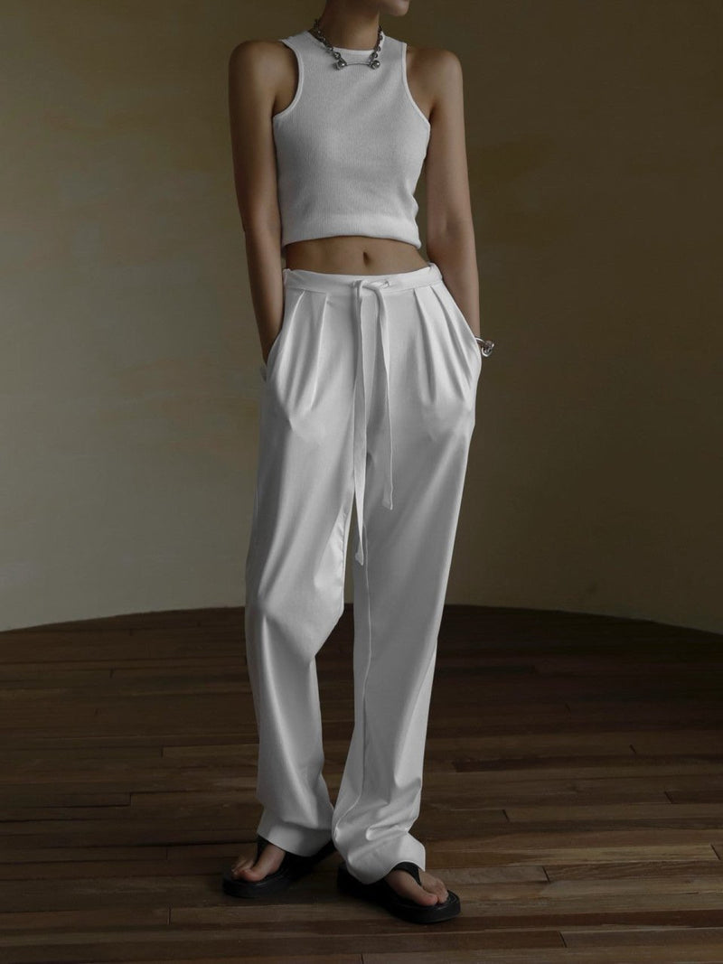 TWO PIN TUCK LOUNGE TROUSERS