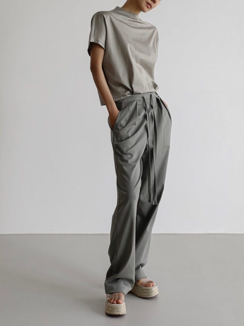 TWO PIN TUCK LOUNGE TROUSERS