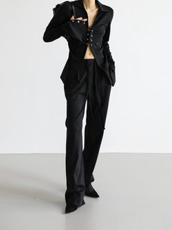 TWO PIN TUCK LOUNGE TROUSERS