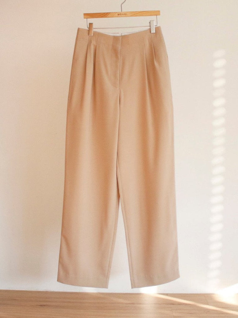 TWO PIN TUCK WIDE TROUSERS