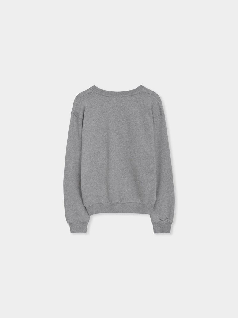 V NECK OVERSIZED SWEATSHIRT