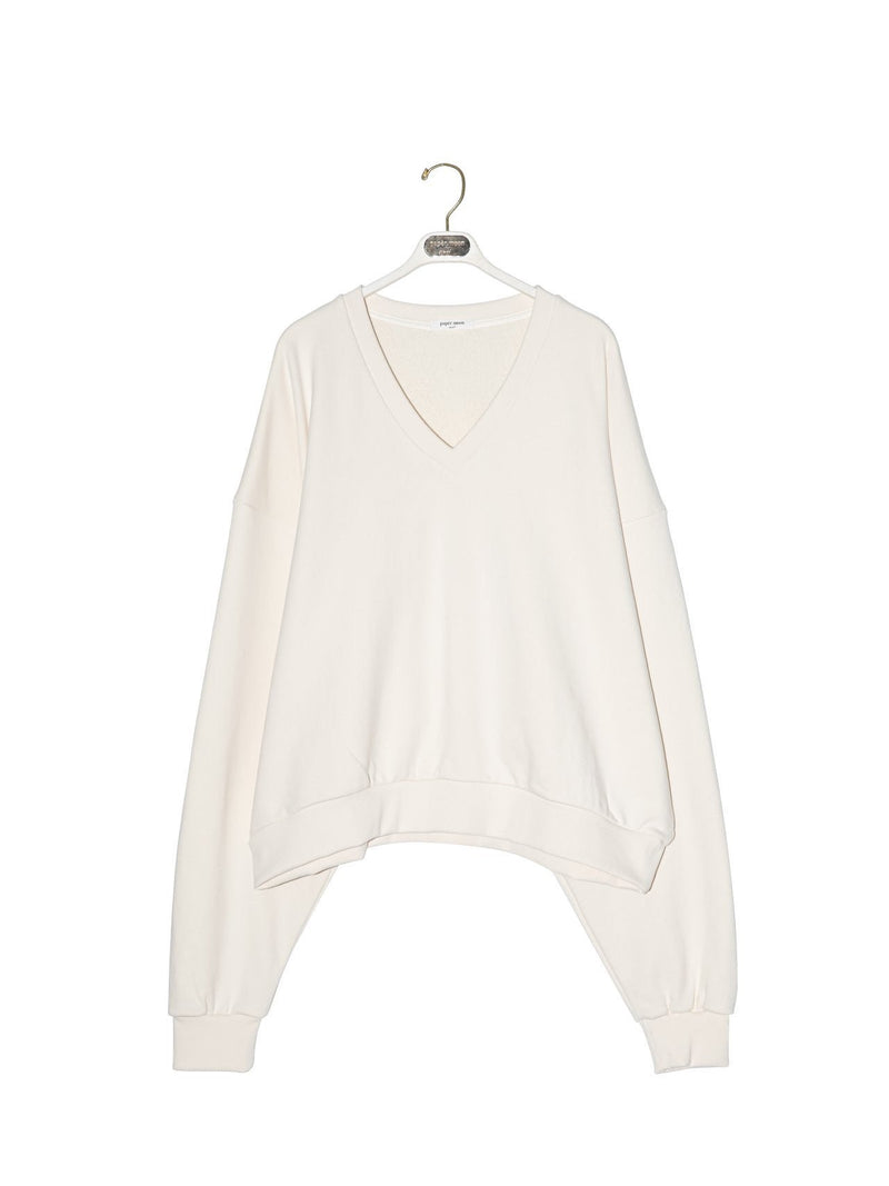 OVERSIZED V-NECK SWEATSHIRT