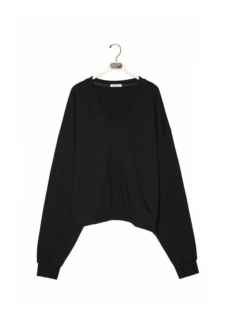 OVERSIZED V-NECK SWEATSHIRT
