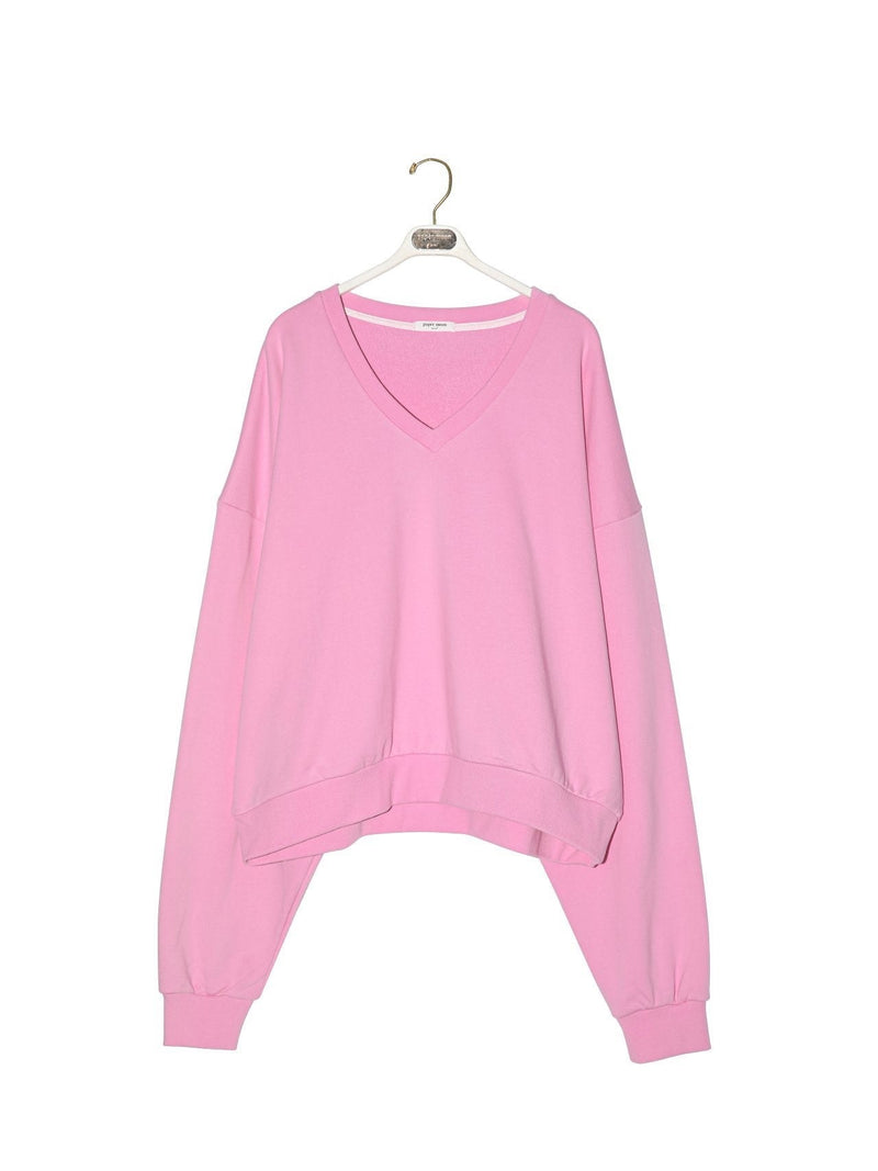OVERSIZED V-NECK SWEATSHIRT