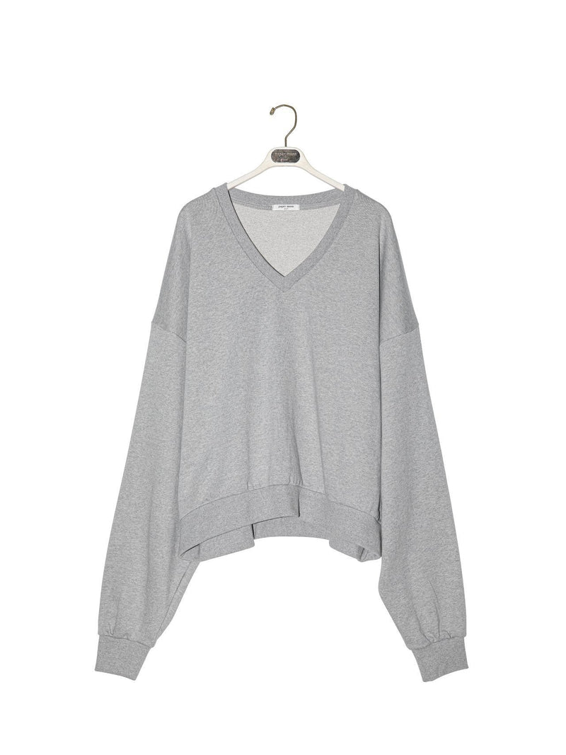 OVERSIZED V-NECK SWEATSHIRT