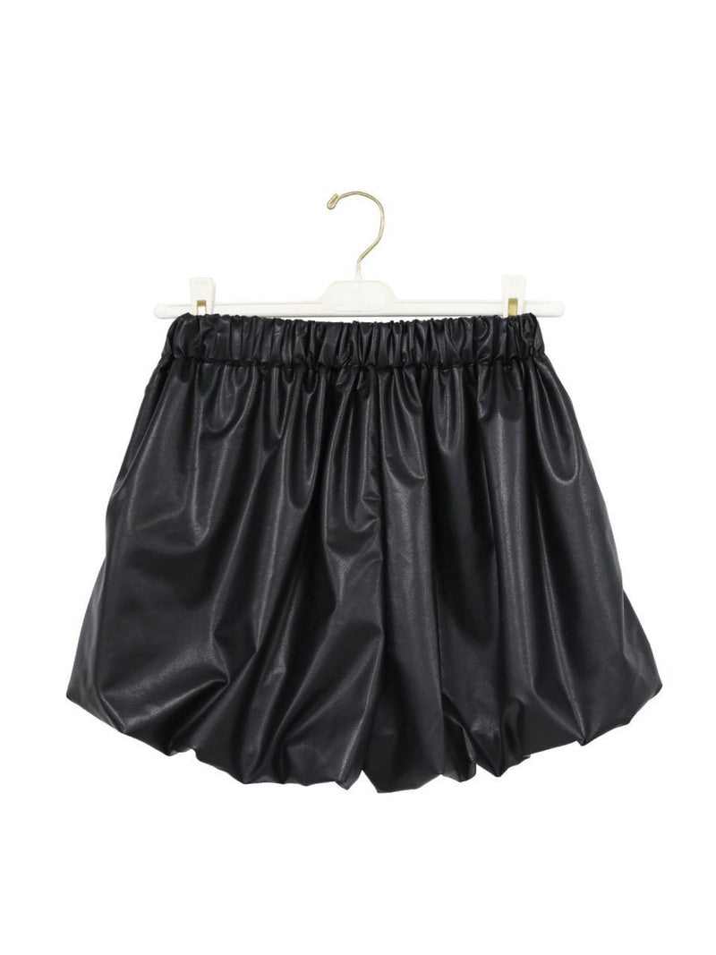 VEGAN LEATHER BALLOON SHORTS