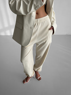 VELOUR JOGGER TROUSERS