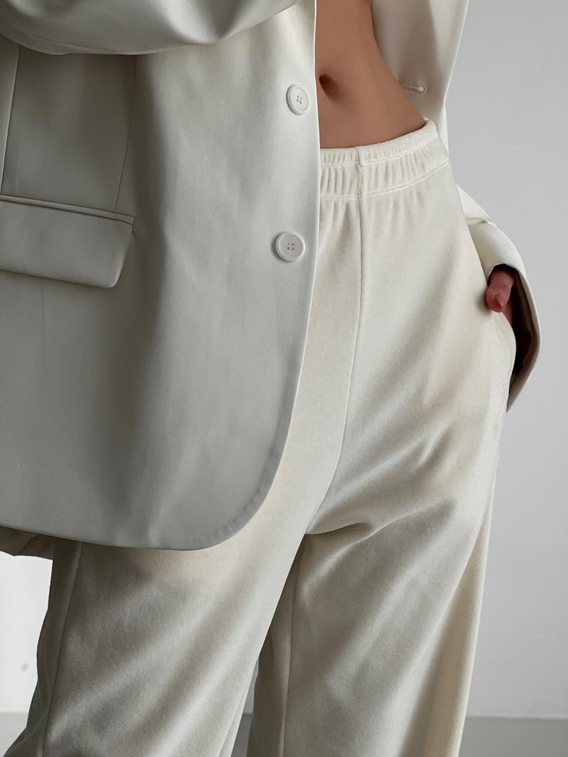 VELOUR JOGGER TROUSERS