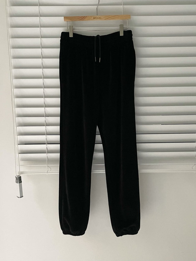 VELVET JOGGER TROUSERS