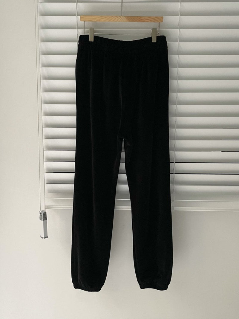 VELVET JOGGER TROUSERS