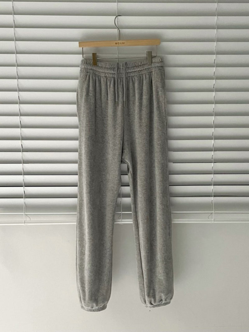 VELVET JOGGER TROUSERS