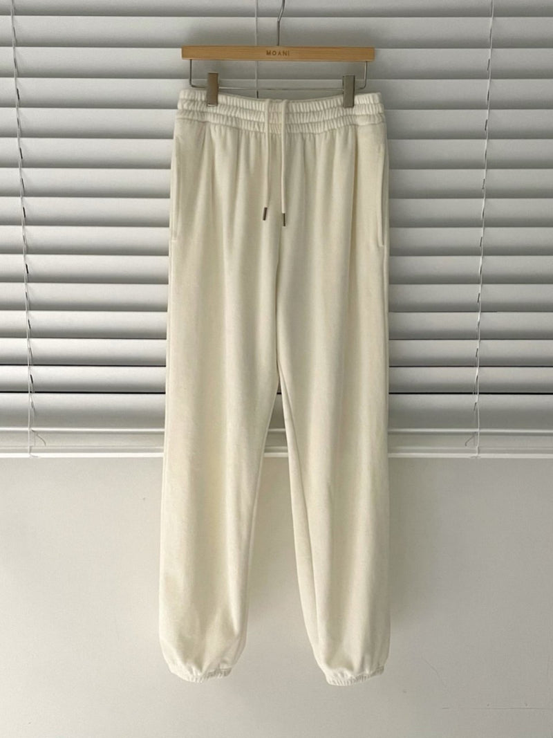 VELVET JOGGER TROUSERS