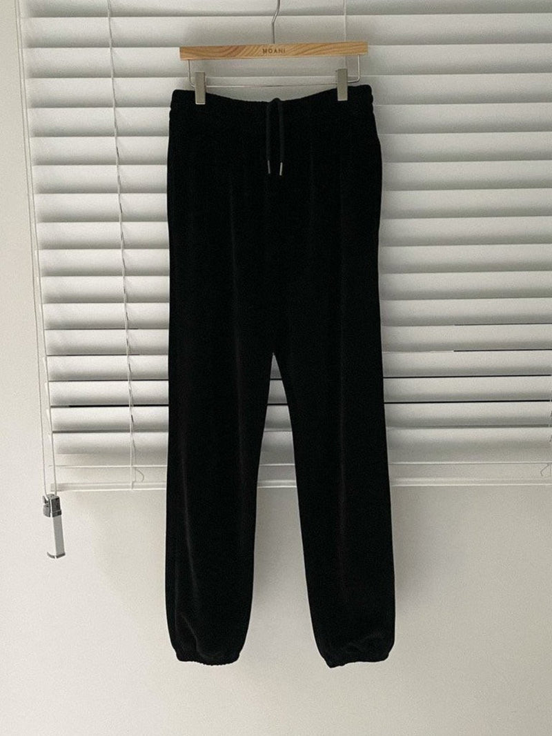 VELVET JOGGER PANTS