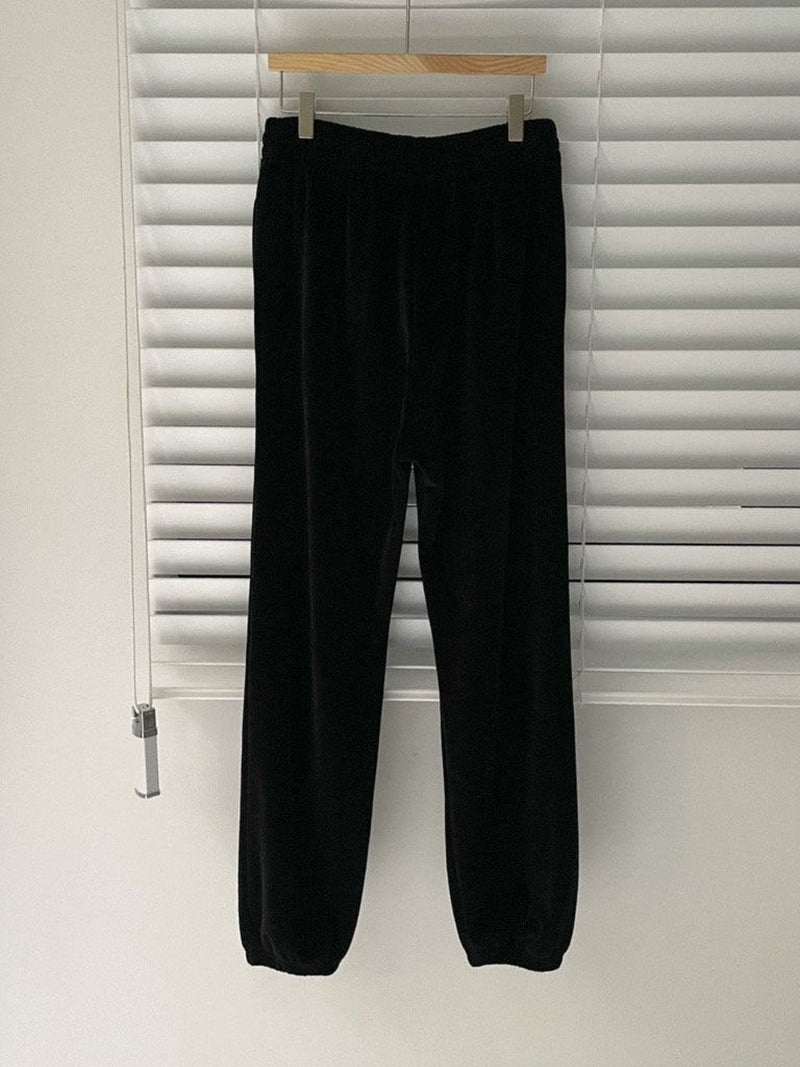 VELVET JOGGER PANTS