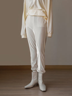 VELVET JOGGER TROUSERS