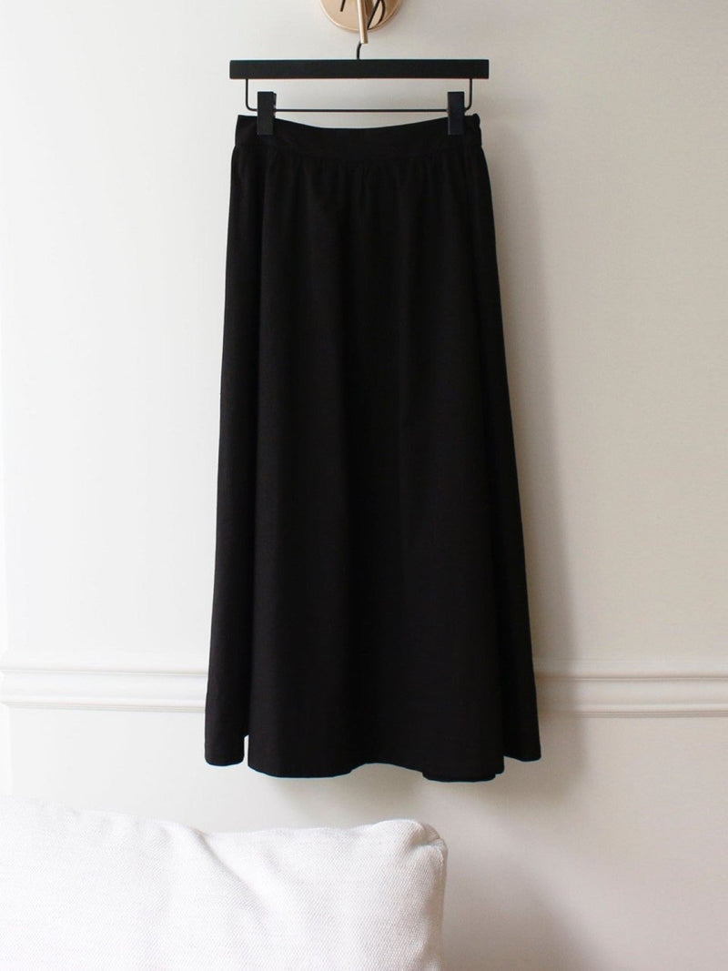 VOLUME COTTON SHIRRING SKIRT