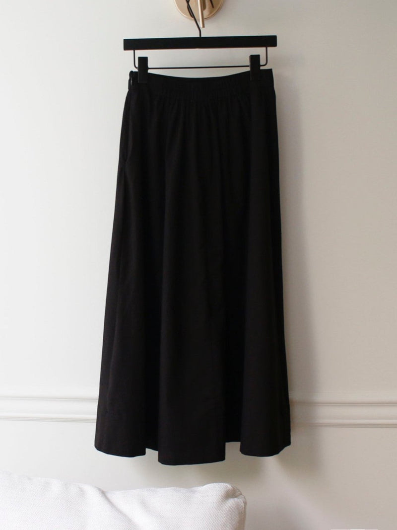 VOLUME COTTON SHIRRING SKIRT