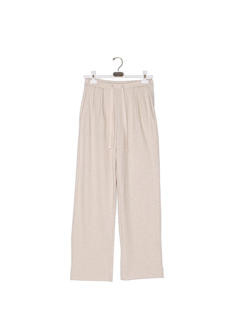 WOOL TWO PIN TUCK LOUNGE TROUSERS