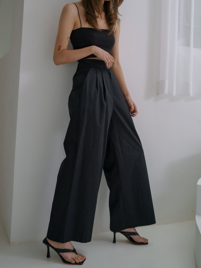 WIDE COTTON PANTS