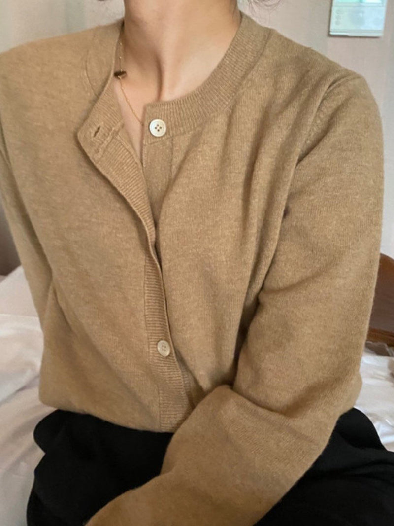 WOOL CASHMERE CARDIGAN