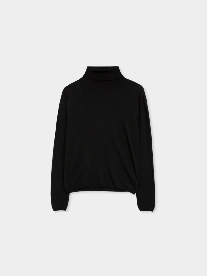 WOOL CASHMERE STAPLE TURTLENECK KNIT