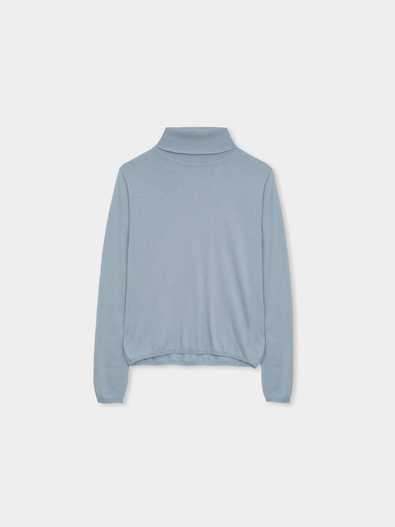 WOOL CASHMERE STAPLE TURTLENECK KNIT