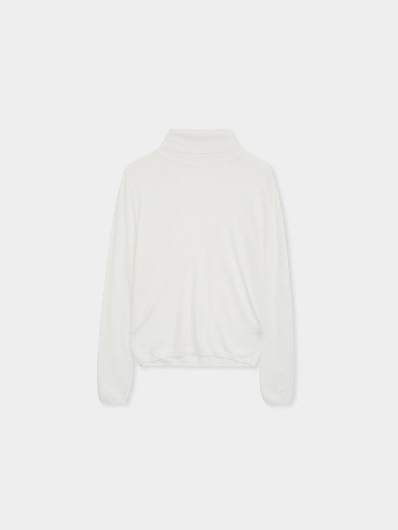 WOOL CASHMERE STAPLE TURTLENECK KNIT