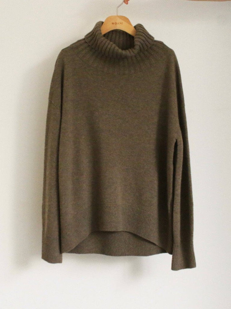 WOOL CASHMERE TURTLENECK KNIT