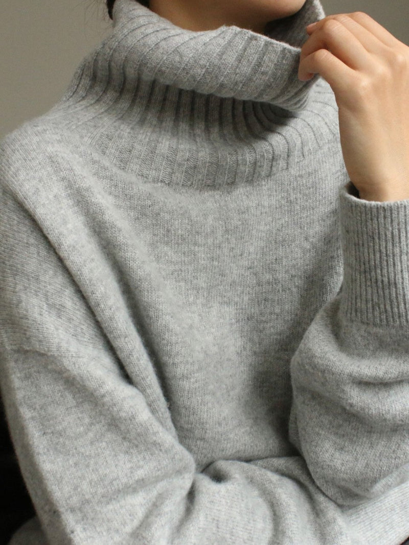 WOOL CASHMERE TURTLENECK KNIT