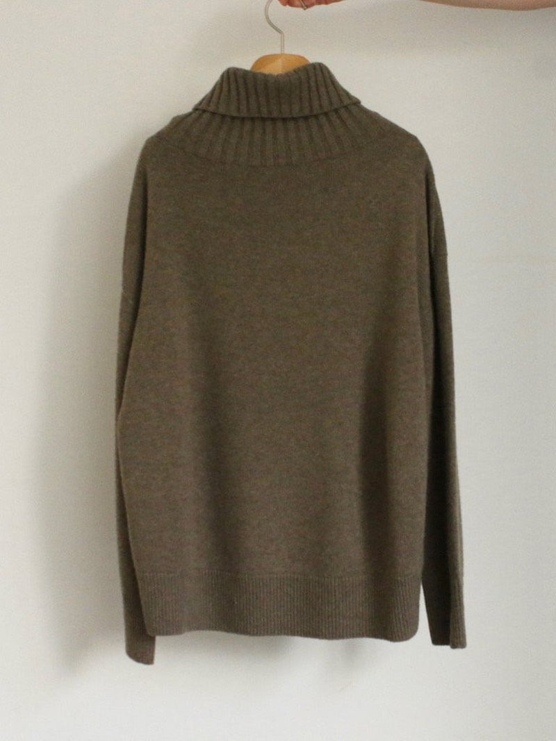 WOOL CASHMERE TURTLENECK KNIT