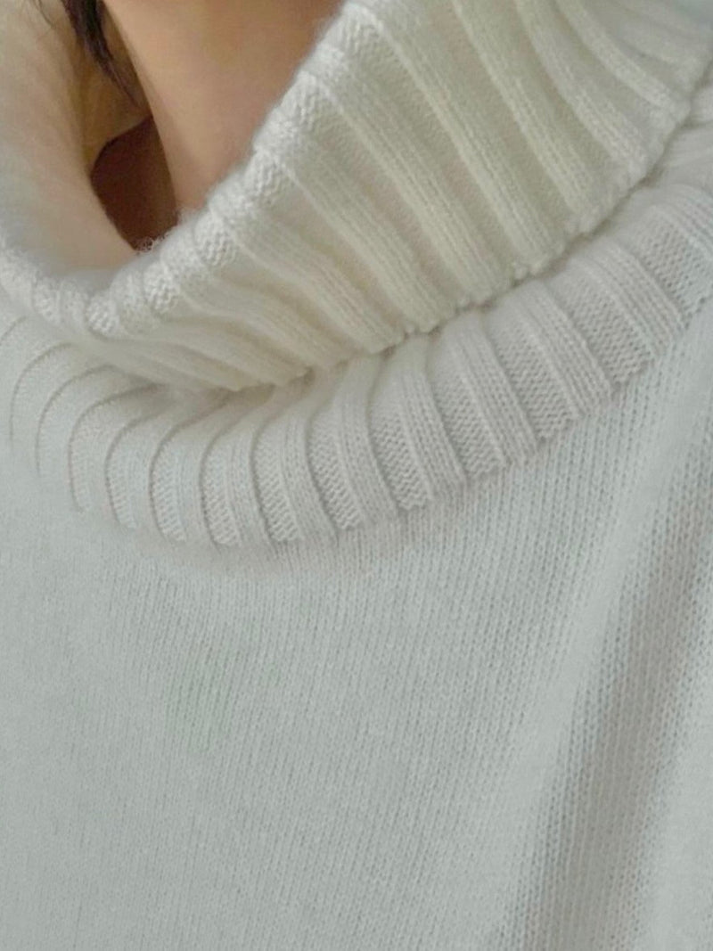 WOOL CASHMERE TURTLENECK KNIT