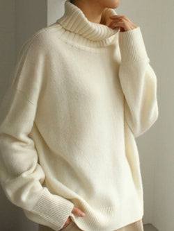 WOOL CASHMERE TURTLENECK KNIT