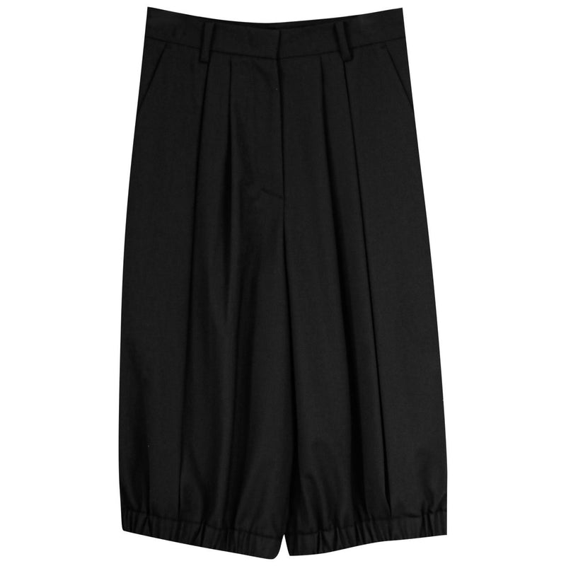 WOOL TAILORED BALLOON BLOOMER SHORTS