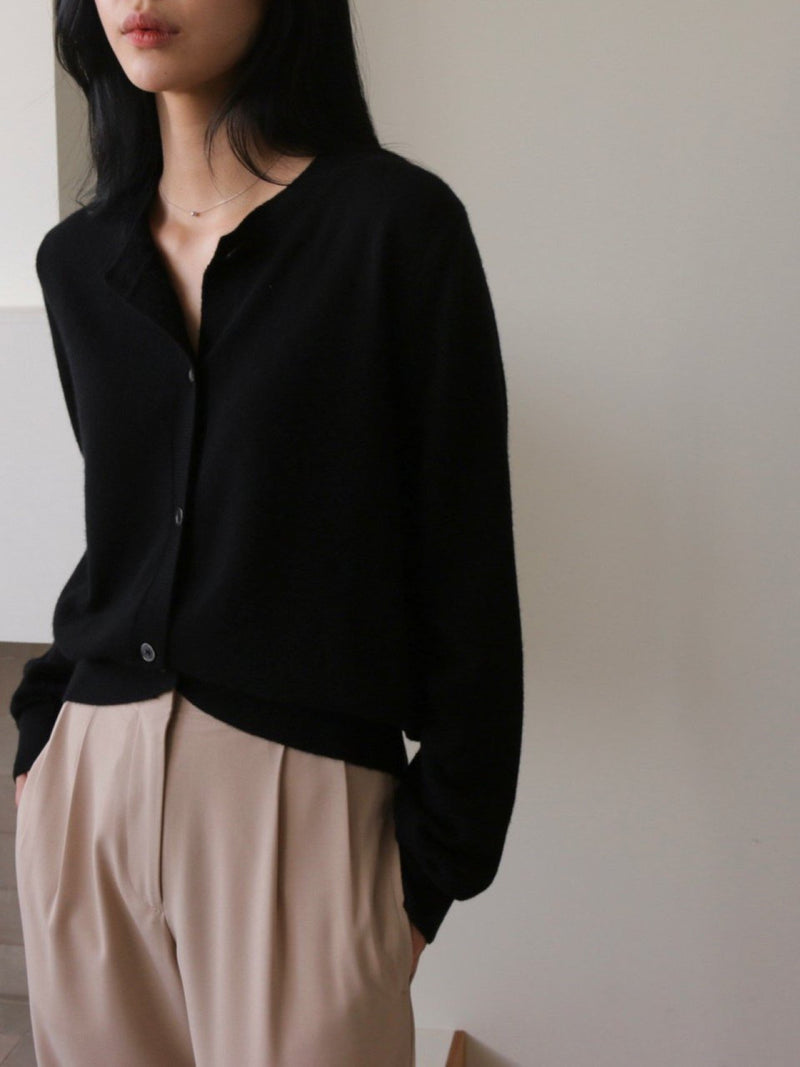 WOOL CASHMERE CARDIGAN