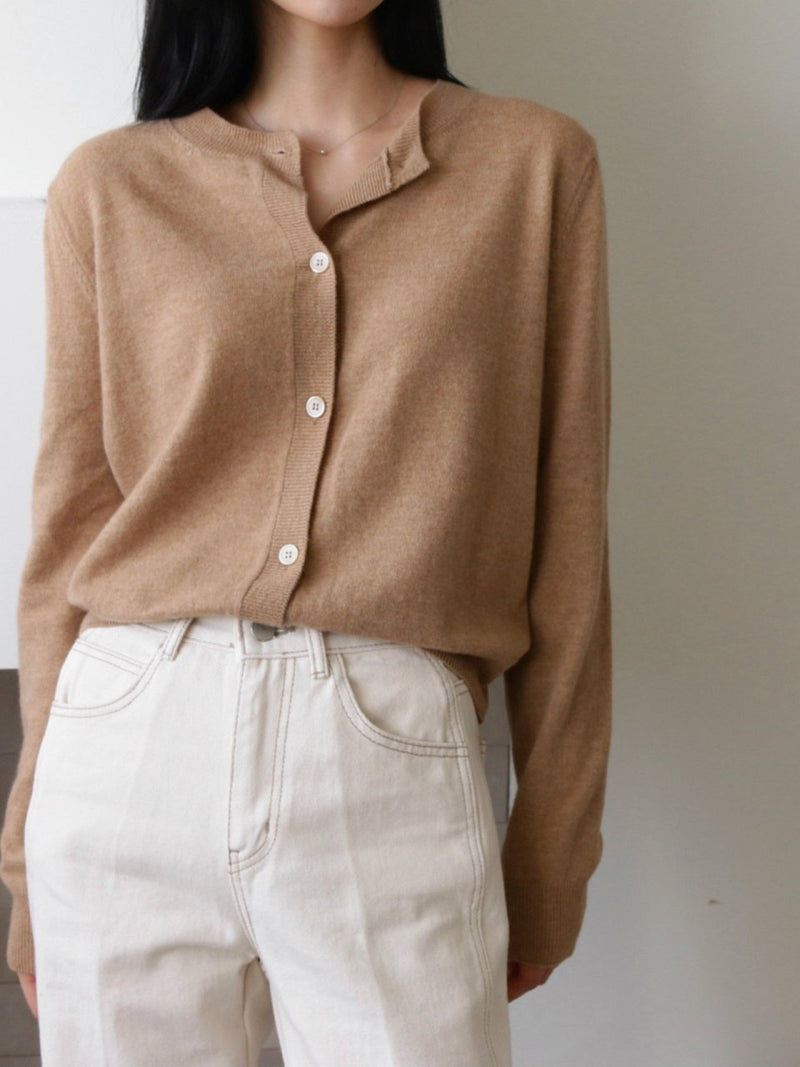 WOOL CASHMERE CARDIGAN