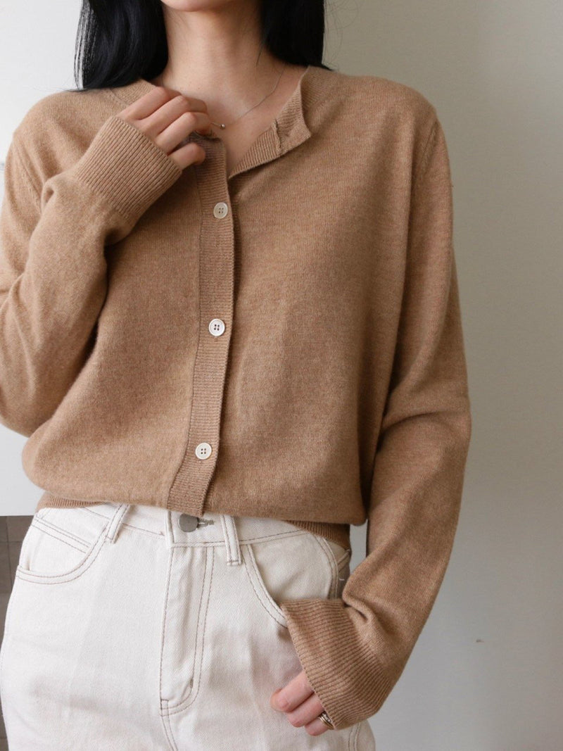 WOOL CASHMERE CARDIGAN