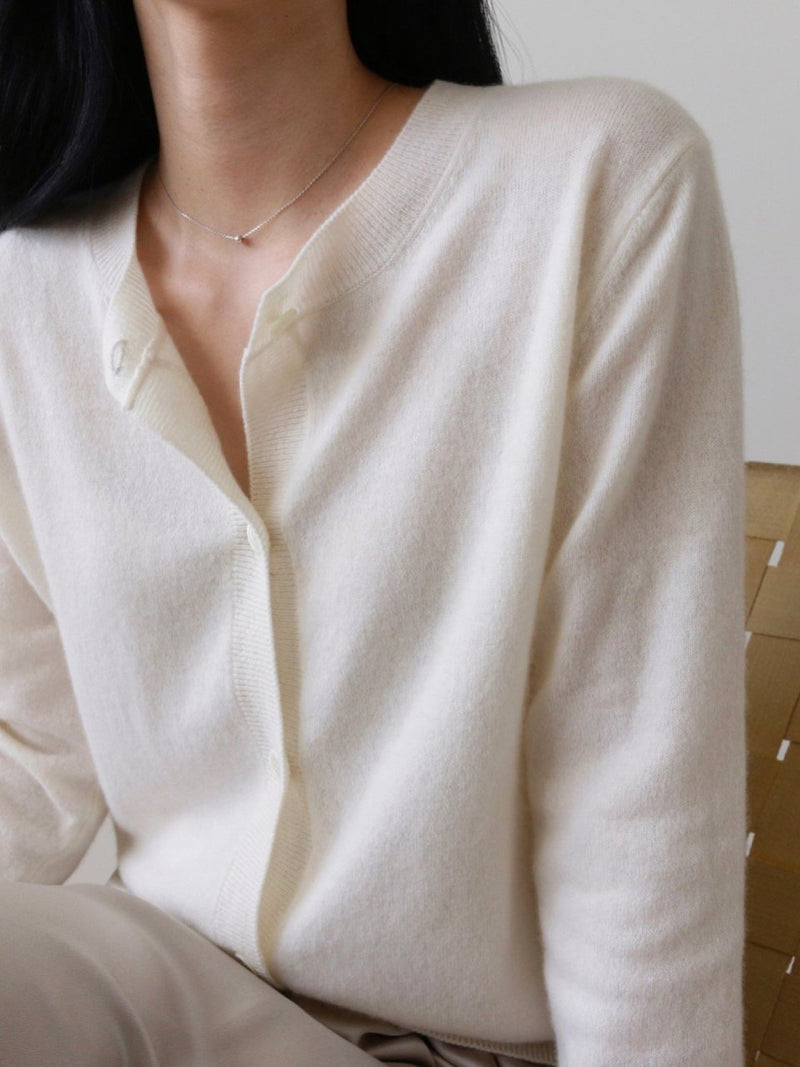 WOOL CASHMERE CARDIGAN