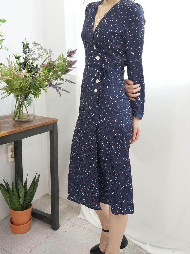 LONG SLEEVE GAVIN WRAP DRESS