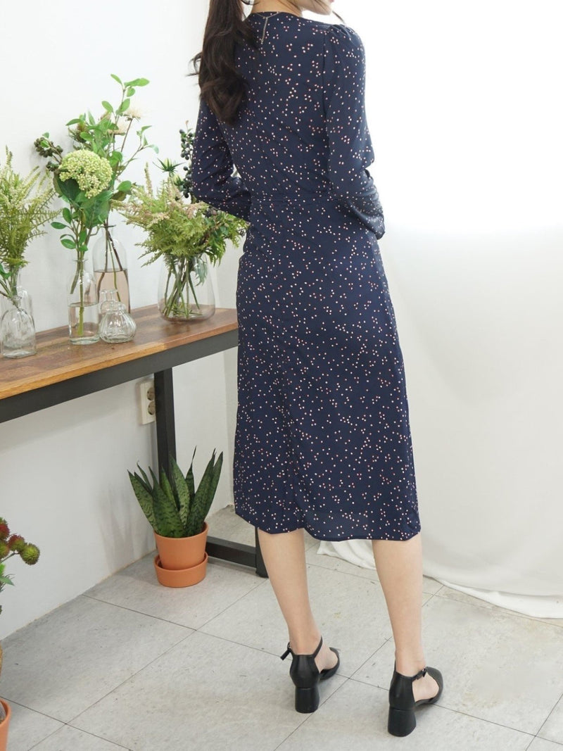 LONG SLEEVE GAVIN WRAP DRESS